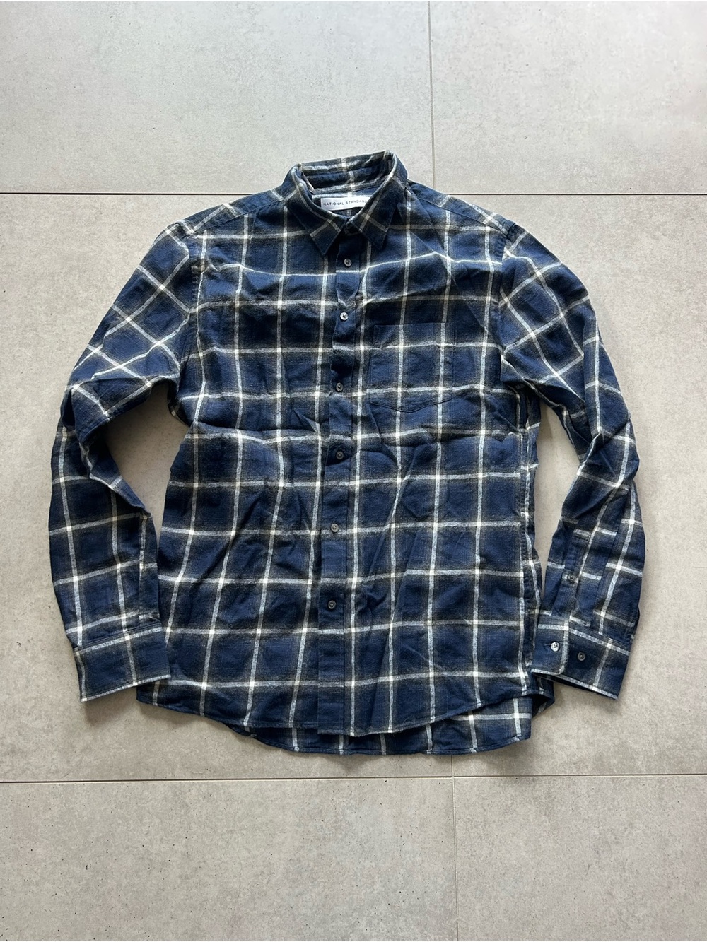 National Standards checkered button up